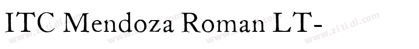 ITC Mendoza Roman LT字体转换